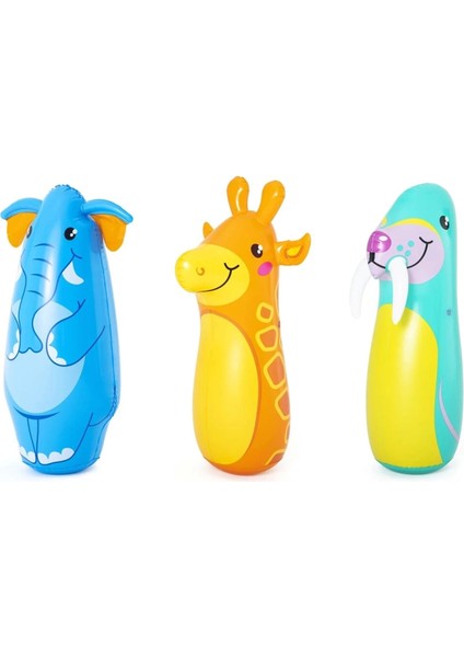Sevimli Hayvan Figürlü Şişme Hacıyatmaz 89CM 3+Yaş (4887)