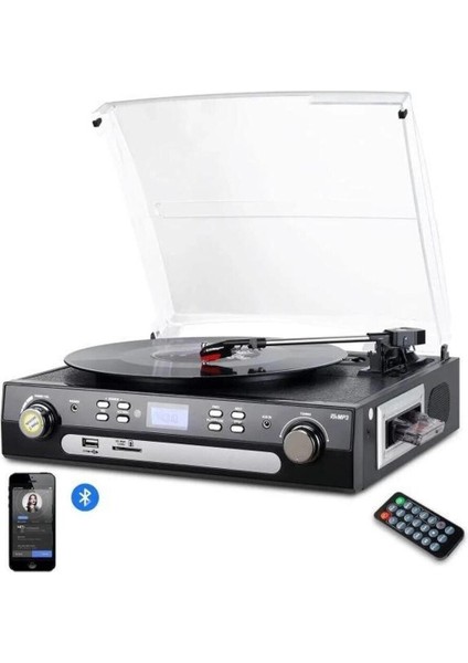 Dıgıtnow Stereo Hoparlörlü Bluetooth Kayıt Oynatıcı Black-36