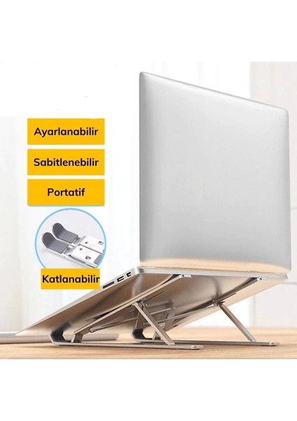 Ayarlanabilir Dizüstü Destek Tabanı Tamamen Katlanabilir Taşınabilir Laptop Yükseltici (4887) fırsatları