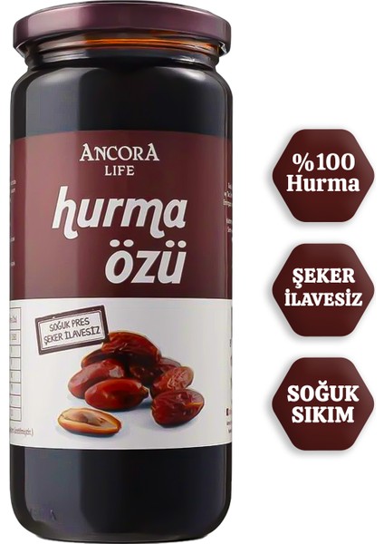 2'li Avantaj Paketi - Hurma Özü, Keçiboynuzu Özü - Şeker İlavesiz Soğuk Sıkım 640 Gr x 2 Adet fırsatları