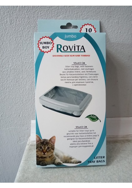 ROVİTA DAYANIKLI KEDİ KUMU TORBA JUMBO BOY