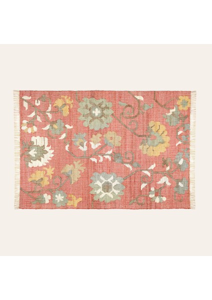 Jaıpur Jüt Kilim 120X180 cm Kırmızı