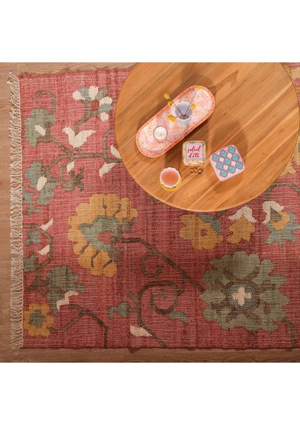 Jaıpur Jüt Kilim 120X180 cm Kırmızı fiyatları