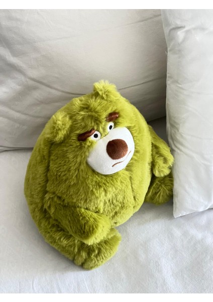 Çocuk Sevimli Şaşkın Ayıcık Uyku&oyun Arkadaşı Peluş Yastık Yeşil 22 cm fırsatları