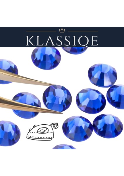 ® Ss6 (2mm) Hotfix Taş Sapphire - Ütüyle Yapışan fiyatları