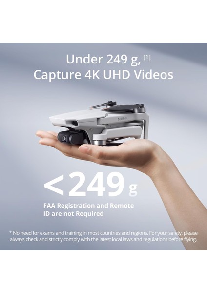 Djı Mini , 4K 30 Fps, Drone, Gri indirimleri