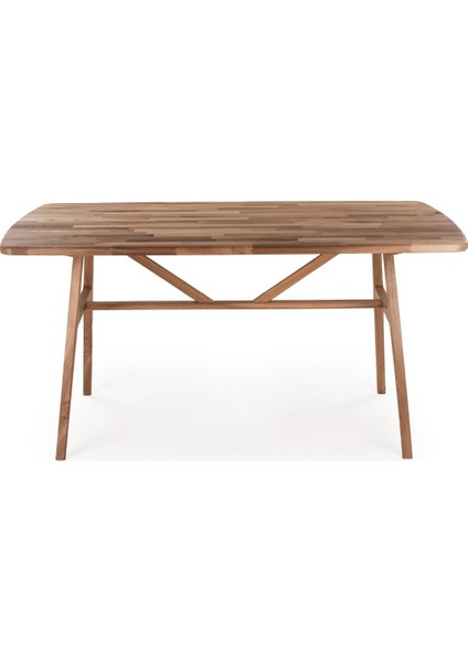 6 Kişilik Slim Ceviz Masa, Masif Ahşap Masa, %100 Doğal Ahşap Masa, Retro Masa, Modern Masa, 150cm fiyatları