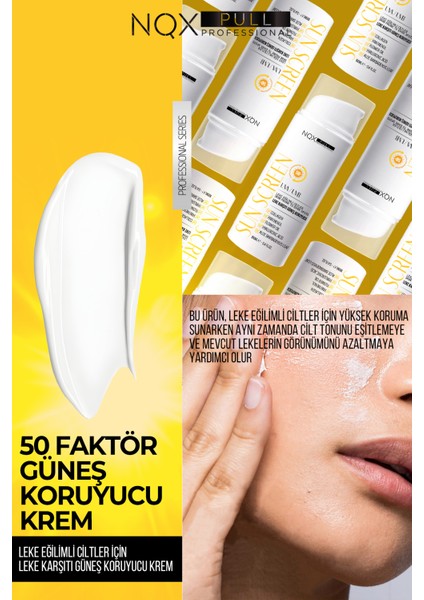 Güneş Kremi Spf 50 Faktör Leke Karşıtı, Yüksek Koruma, Tüm Ciltler Için Suya Dayanıklı 100 ml modelleri