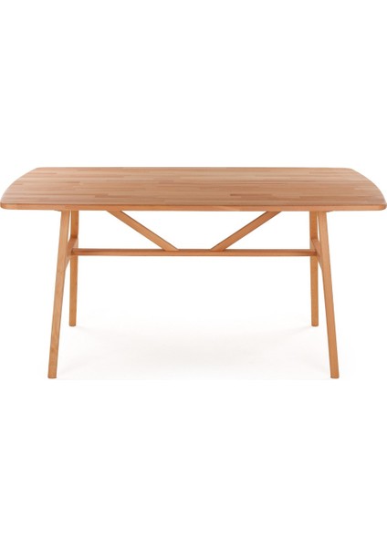 6 Kişilik Slim Kayın Masa, Masif Ahşap Masa, %100 Doğal Ahşap Masa, Iskandinav Masa, Modern 150cm modelleri