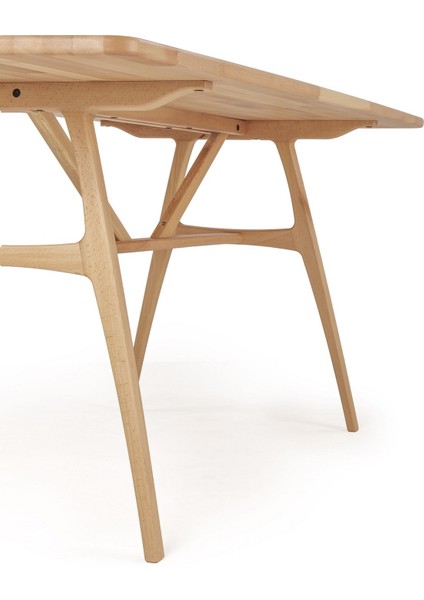 6 Kişilik Slim Kayın Masa, Masif Ahşap Masa, %100 Doğal Ahşap Masa, Iskandinav Masa, Modern 150cm indirimleri