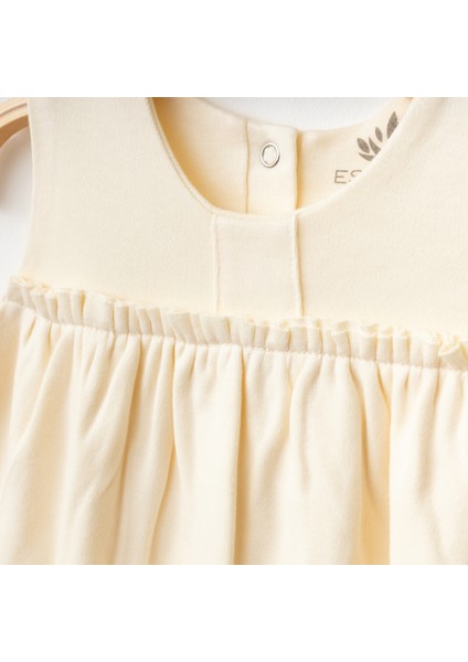 Luna Organik Penye Bebek Elbisesi Bej fiyatları