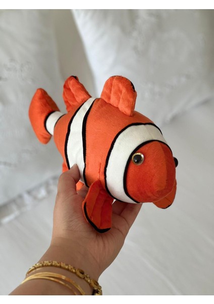 Çocuk Sevimli Fenomen Balık Oyun&uyku Arkadaşı Peluş Yastık Turuncu 30 cm fiyatları