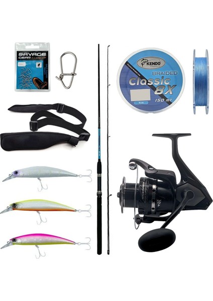 Spin Olta Seti Okuma G-Power Spin 9' 270CM 7-35 gr 2 Parça Spin Kamışı&okuma Wave Power WP-3000A1 Olta Makinesi