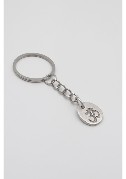 Om Aum Sembolü Anahtarlık - Antik Gümüş Kaplama - Kadın Erkek fiyatları