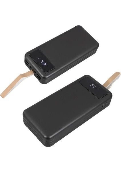 20000 Mah Dijital Göstergeli Usb-Mıcro-Lıghtnıng-Type-C Girişli ve Kablolu Powerbank (4887)