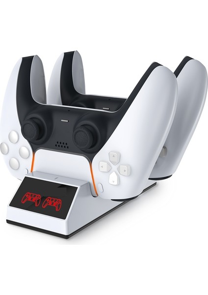 Ps5 Playstation 5 Oyun Kolu Ikili LED Ekranlı Kablolu Ps5 Gamepad Type-C Çift Şarj Istasyonu fiyatları