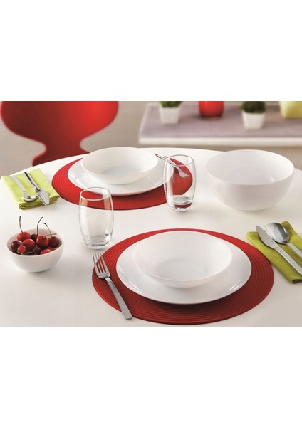 Diwali Temperli Tatlı Tabağı 19 cm 6lı