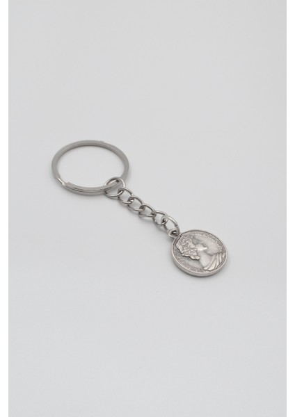 Ingiliz Kraliçe Iı. Elizabeth Anahtarlık - Antik Gümüş Kaplama - Kadın Erkek fiyatları