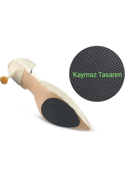 10'lu Kaymaz Kauçuk Tabanlı Su Geçirmez Topuklu Ayakkabı Altı Seti fiyatları