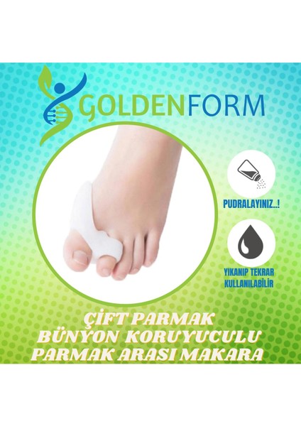 Parmak Ayırıcılı Kemik Koruyucu, Ikili Makara, Esnek ve Rahat Kullanım, Tek Adet