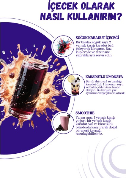 2'li Avantaj Paketi - Karadut Özü, Hurma Özü - Şeker İlavesiz Soğuk Sıkım 640 Gr x 2 Adet indirimleri