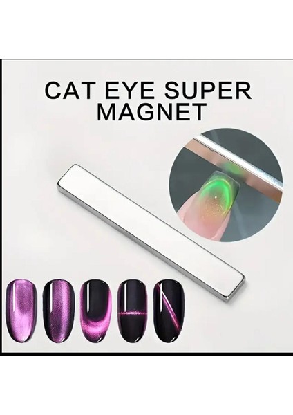Kalp Şekli Veren Ataş Süper Güçlü Cat Eye / Kedi Gözü Kalıcı Oje Mıknatısı