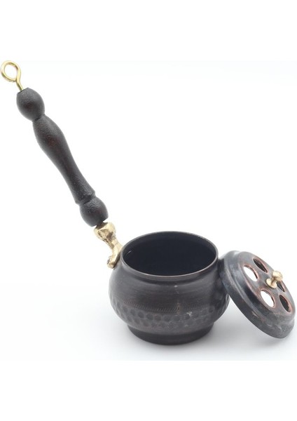 Kahverengi Bakır Otantik Eskitme Buhurdanlık Şık ve Doğal Görünümlü. modelleri