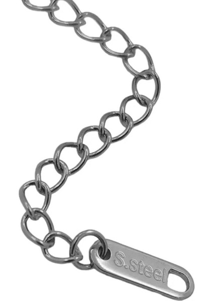 Çelik Taşlı Kiraz Model Charm Bileklik