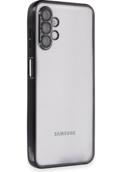 Samsung Galaxy A04S Kılıf Razer Lensli Silikon - Siyah Inslm