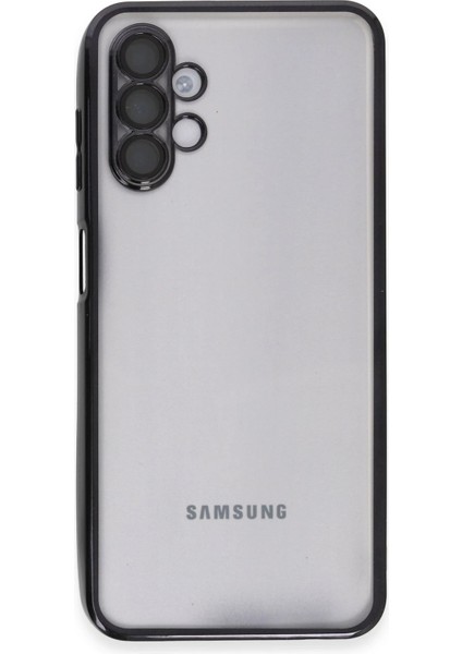 Samsung Galaxy A04S Kılıf Razer Lensli Silikon - Siyah Inslm