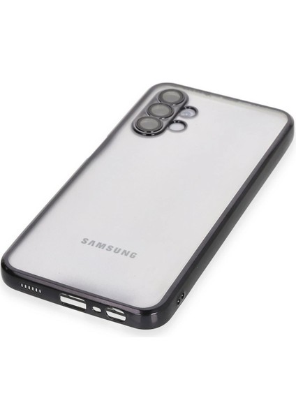 Samsung Galaxy A04S Kılıf Razer Lensli Silikon - Siyah Inslm