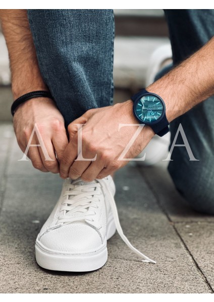 Hakiki Deri Erkek Beyaz Sneaker Ayakkabı - Yumuşak Taban indirimleri