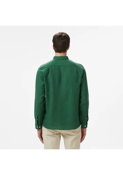 Slim Fit Keten Gömlek