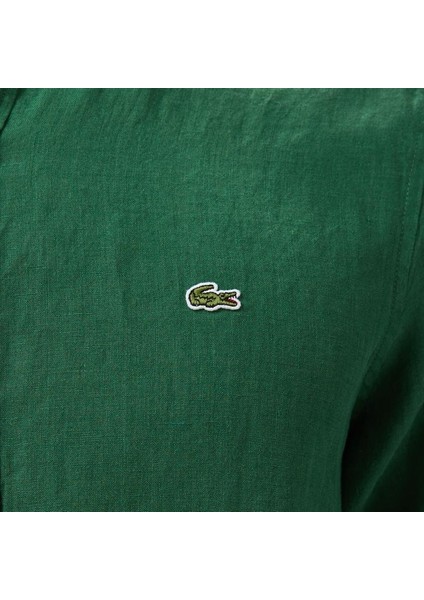 Slim Fit Keten Gömlek