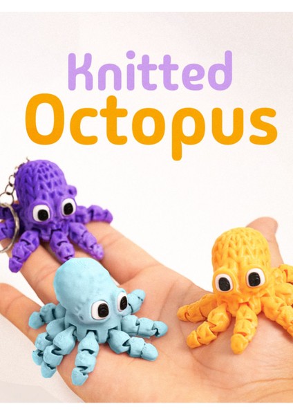 Eklemli Ahtapot Anahtarlık