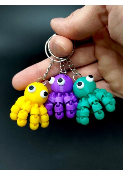 Eklemli Ahtapot Anahtarlık