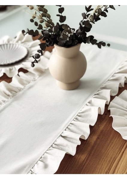 Fırfırlı Ranforce Kumaş (40 x 110) Runner fiyatları