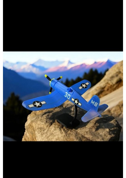 F4U Savaş Uçağı Maketi Standlı