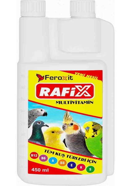 Kuşlar Için Multi Vitamin ve Kuş Vitamini , Muhabbet Kuşu , Papağan.güvercin ve Kanarya 450ML Büüyük Boy
