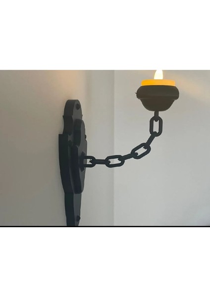 Duvar Tipi Zincir Modelli Mini Mumluk