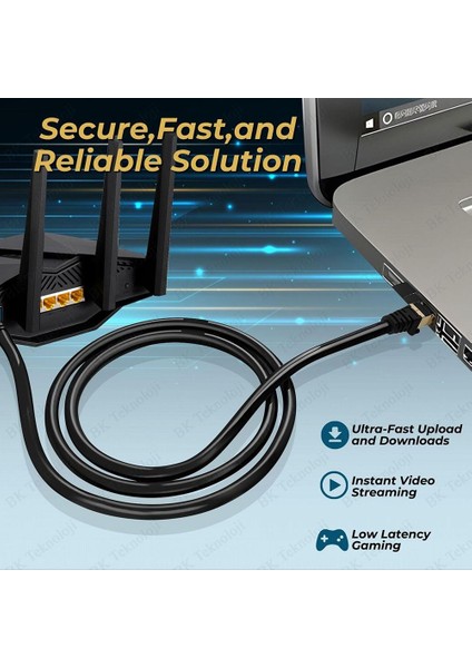 Ultra Hızlı Cat 7 Ethernet Kablosu Yüksek Hızlı Gigabit Internet Kablosu 5 Metre indirimleri