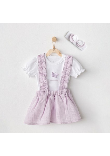Andywawa AC25577 Magical Butterfly 3'lü Takım Lila