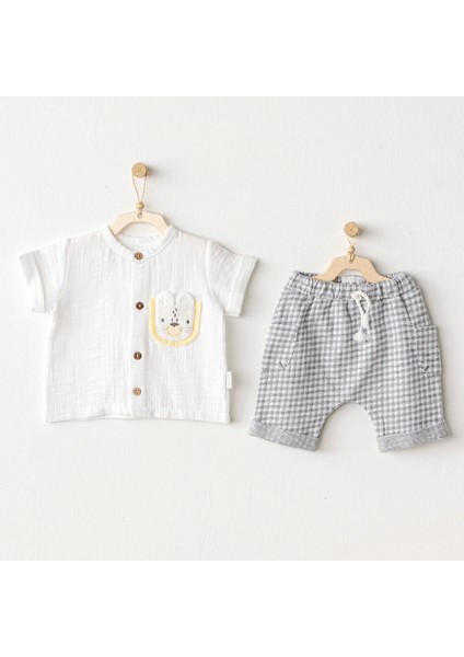 Andywawa AC25814 Little King Bebek 2'li Takım Grey