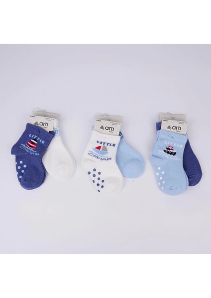 Katamino Filip 2'li Abs'li Erkek Bebek Soket Çorap K44143 Asorti