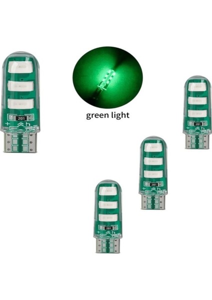 ( 4 x Adet ) 1 Set Professıonal T10 LED T10 LED Dipsiz Ampul Jumbo Iı. Versıyon Seri