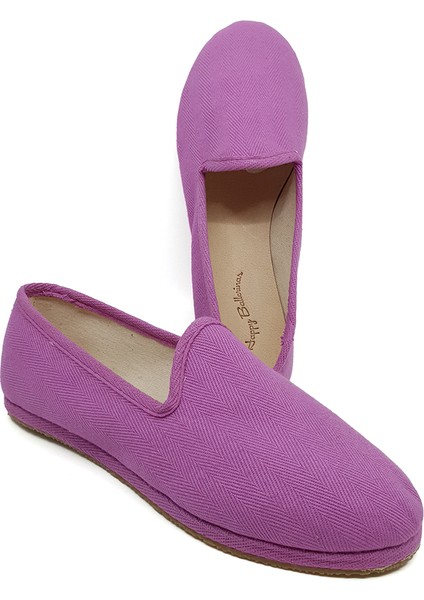 Lila Koton Kumaş Barefoot Slipper