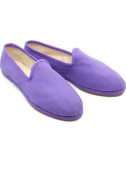 Mor Koton Kumaş Barefoot Slipper