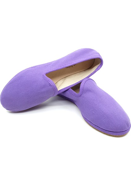 Mor Koton Kumaş Barefoot Slipper