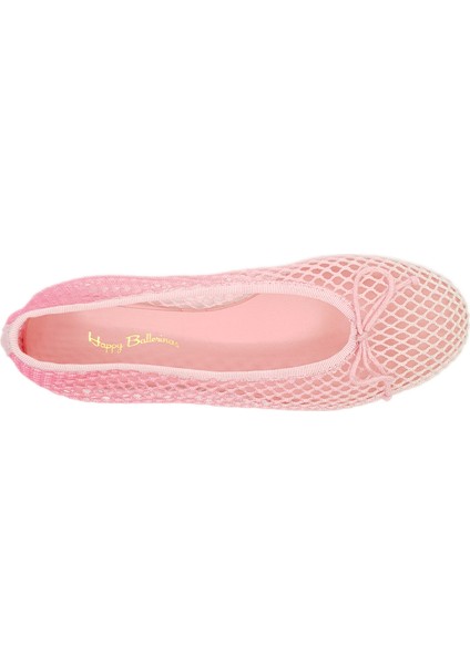 Pembe Degrade Örgü Barefoot Babet Ayakkabı