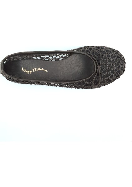 Kahverengi Örgü Barefoot Babet Ayakkabı